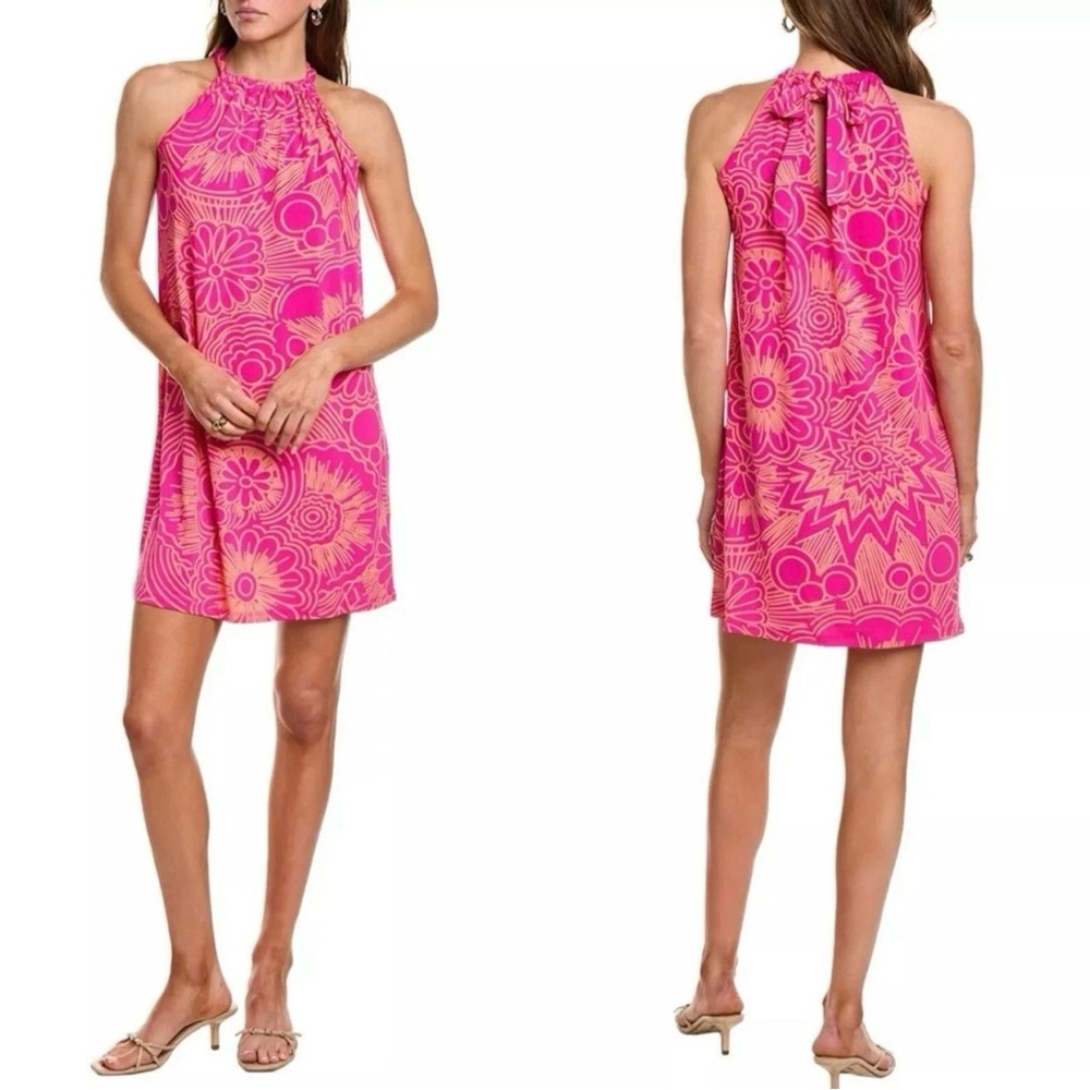 Women’s Trina Turk dress. NWT size M. Halter type dress tie behind the neck.